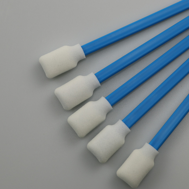 125mm Square Sponge Head Foam Cleaning Swabs For Industrial Applications