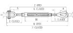 Stainless Steel Turnbuckles Lifting Fittings Galvanized Wire Rope Cable