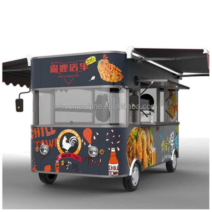 Square Style Food Tow Trailer for Mobile Snacks and Beverages in High Demand