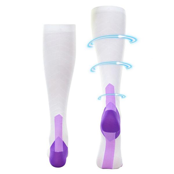 Long Unisex Compression Sports Socks Soccer Running Compression Socks 20-30 mmhg