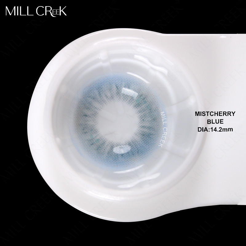 14.0mm Colored hazel Blue Eye Contact Lenses Looking Fresh Circle For Costume