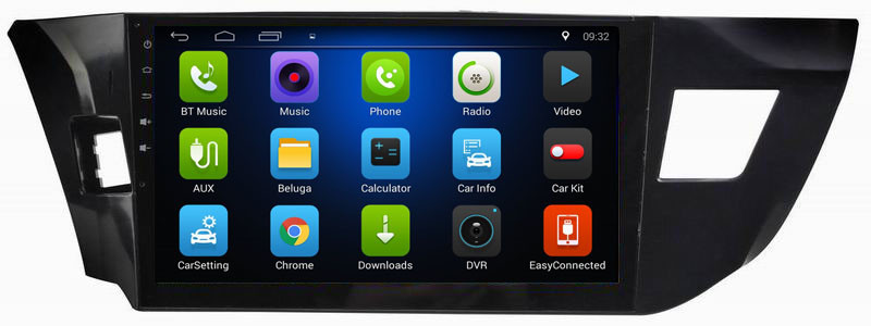 Ouchuangbo car digital screen gps navi radio for Toyota Levin 2014 with USB SWC 1080P Video BT android 8.1 system