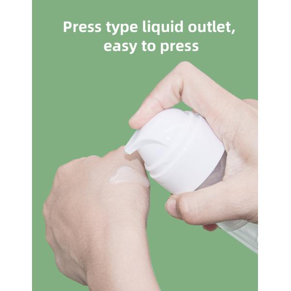 Round PET Airless Dispenser Pump Bottle 50ml 80ml For Personal Care