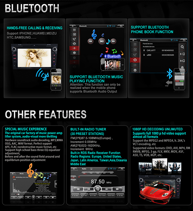 Ouchuangbo Car Multimedia DVD System for Honda CRV 2008-2011 Android 4.2 GPS Navigation iPod USB RDS OCB-8815B