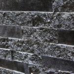Natural stone ， China Black Granite Ledge Stone, Stacked Wall Cladding