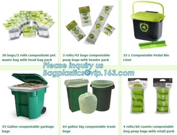 Biodegradable Plastic Bag Compostable Plastic T-shirt bag, compostable