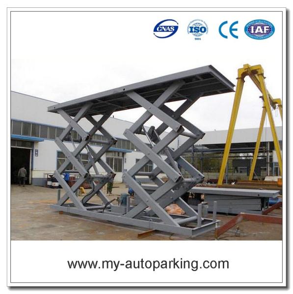 Hot Sale! Hydraulic Scissor Underground Garage Lift/In-ground Stainless Steel