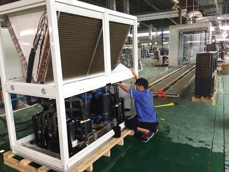 Air Source Heat Pump Assembly Line Production Line For Industrial