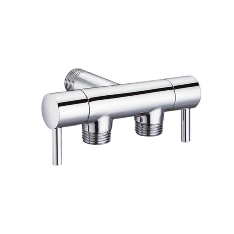 Medium Temperature Half Inch Brass Angle Valve For Kitchen Copper Handle