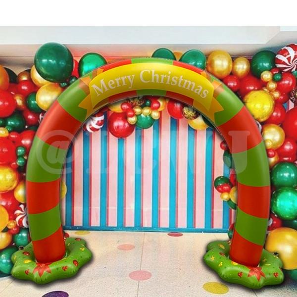 LC Inflatable Christmas Arch Large Outdoor Christmas Light Arch Christmas