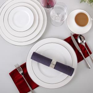 China ISO9001 Aristocratic Salad Deep 11.5&quot; 33.5x2cm Bone China Platter wholesale