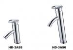 Circular Handle Basin Tap Faucets , H59 brass gravity casting body low water