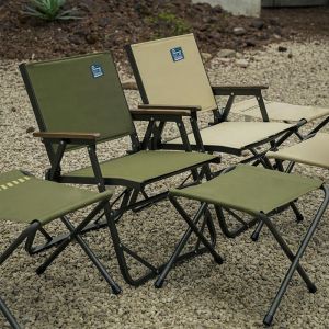 Skidproof Padded Aluminum Folding Camping Chair 54x52x78cm 100kg Capacity