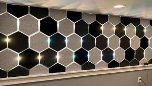 China Office Corridors Polyester Fiber Acoustic Panel Practical Sound Absorption wholesale