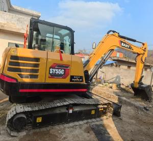 China Good Quality 5 Ton Used Mini Hydraulic Crawler Excavators SANY SY55C wholesale