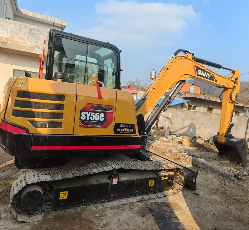 Good Quality 5 Ton Used Mini Hydraulic Crawler Excavators SANY SY55C