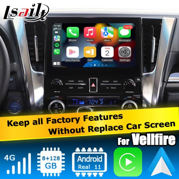 Toyota Alphard Vellfire AH30 series Android Carplay interface box Qualcomm 6125