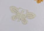 Chemical Embroidery Lace Applique Patches For Dresses Butterfly Shaped