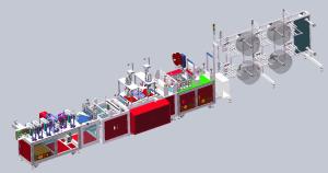 China High Speed Mask Manufacturing Machine Producing Disposable Kn95 Face Mask wholesale