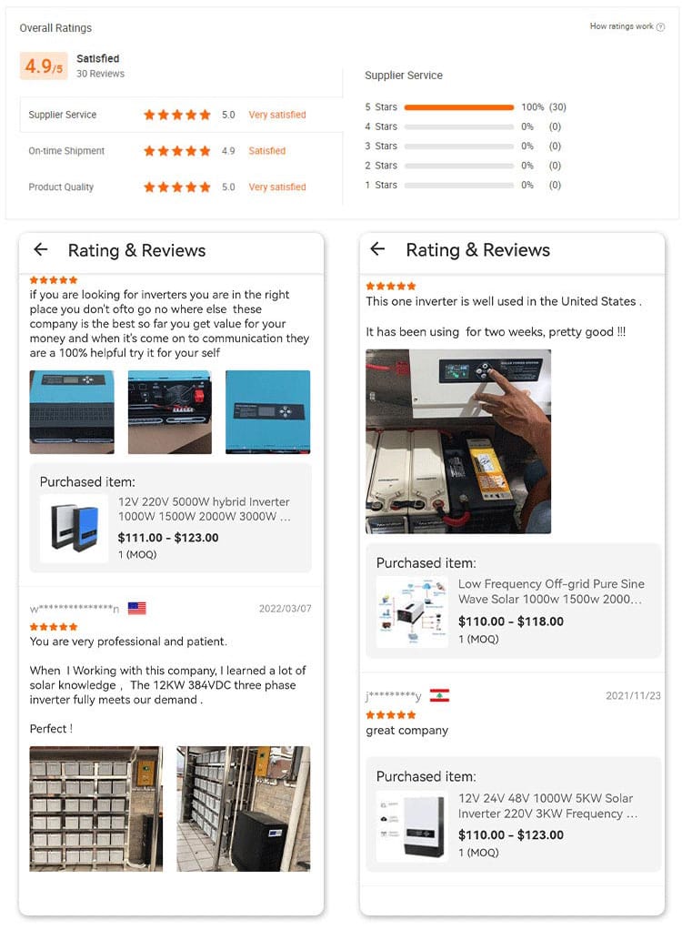 8kw hybrid inverter feedback