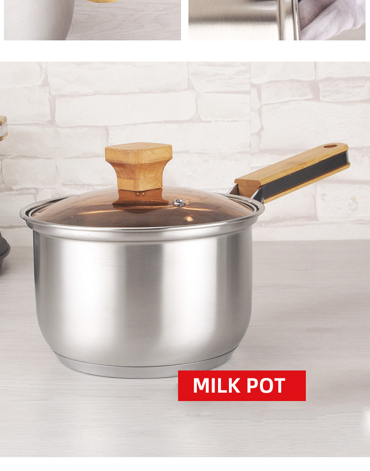 Amazon TOP Seller 12 PCS Cooking Pot Set Non Stick Sauce Pan Milk Pot Frying Pan Deep Cookware Set For Kitchen