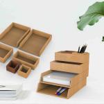 FSC Office Cork Desk Organizer Storage Box Dampproof Impermeable
