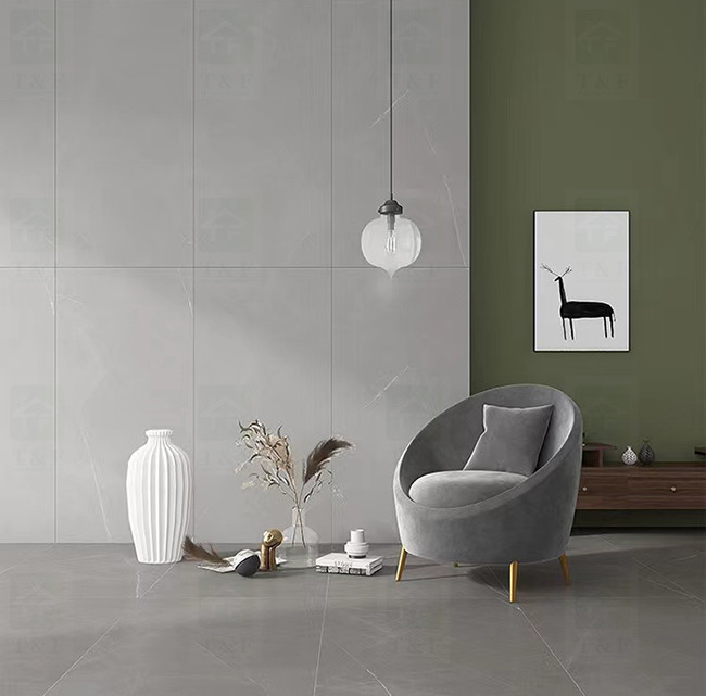 Foshan Modern Porcelain Rustic Tiles , Bathroom Or Living Room Floor Tile