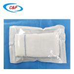 OEM Blue Lithotomy Pack Pouch Drapes For Medical Surgery