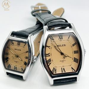 China Elegant Analog Stylish Couple Watch With 40mm Dial Luminous And Leather Band wholesale