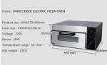 Commercial Pizza Oven Stainless Steel Bakery Equipment 560x525x295mm