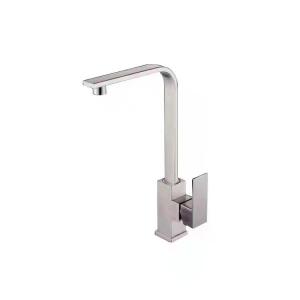 China Dual Functioning SUS304 Stainless Steel Faucet Leak Free Brushed Steel Tap wholesale