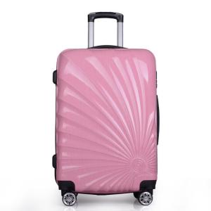 China Pink Push Button ISO9001 Business Travel ABS PC Luggage wholesale