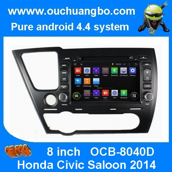 Ouchuangbo Auto Video Stereo System for Honda Civic Saloon 2014 GPS Navigation iPod USB An