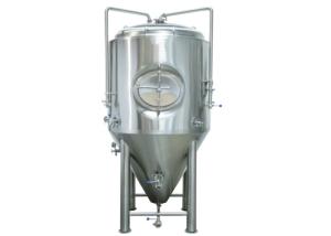 China Stainless Steel Cooling Jacket Conical Beer Fermenter , Beer Fermentation Tank wholesale