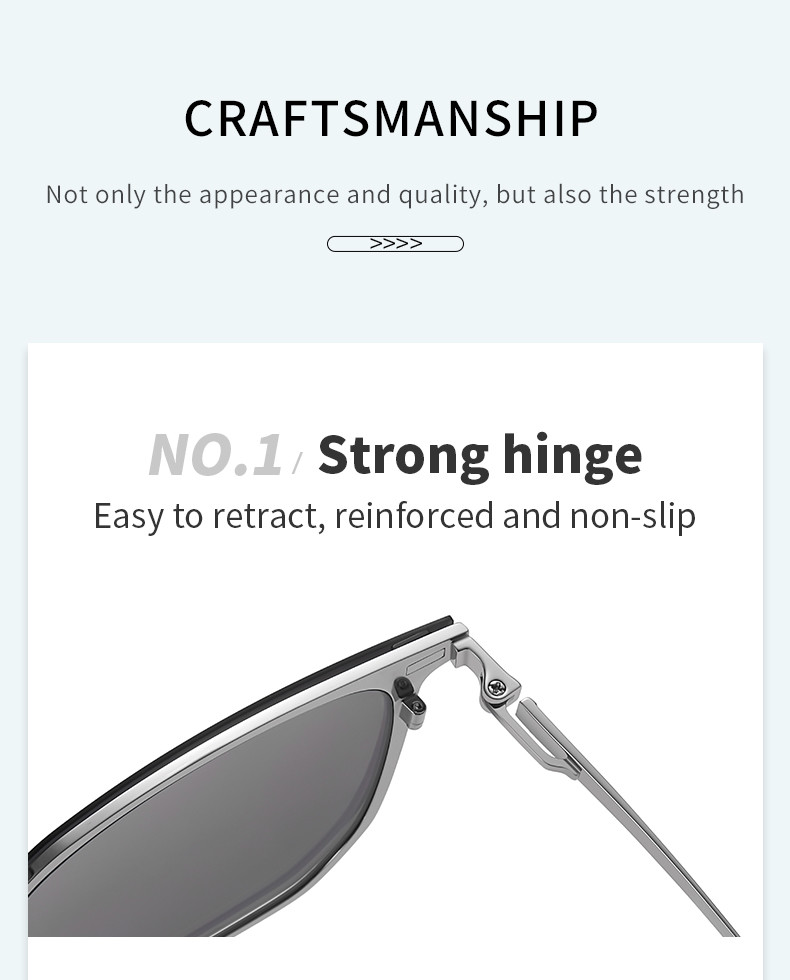 Polarized Magnetic Clip On Sunglasses Reading Glasses Unisex Metal Frame