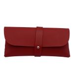 Red Pu Handmade Personalized Cool 46mm Leather Glasses Pouch