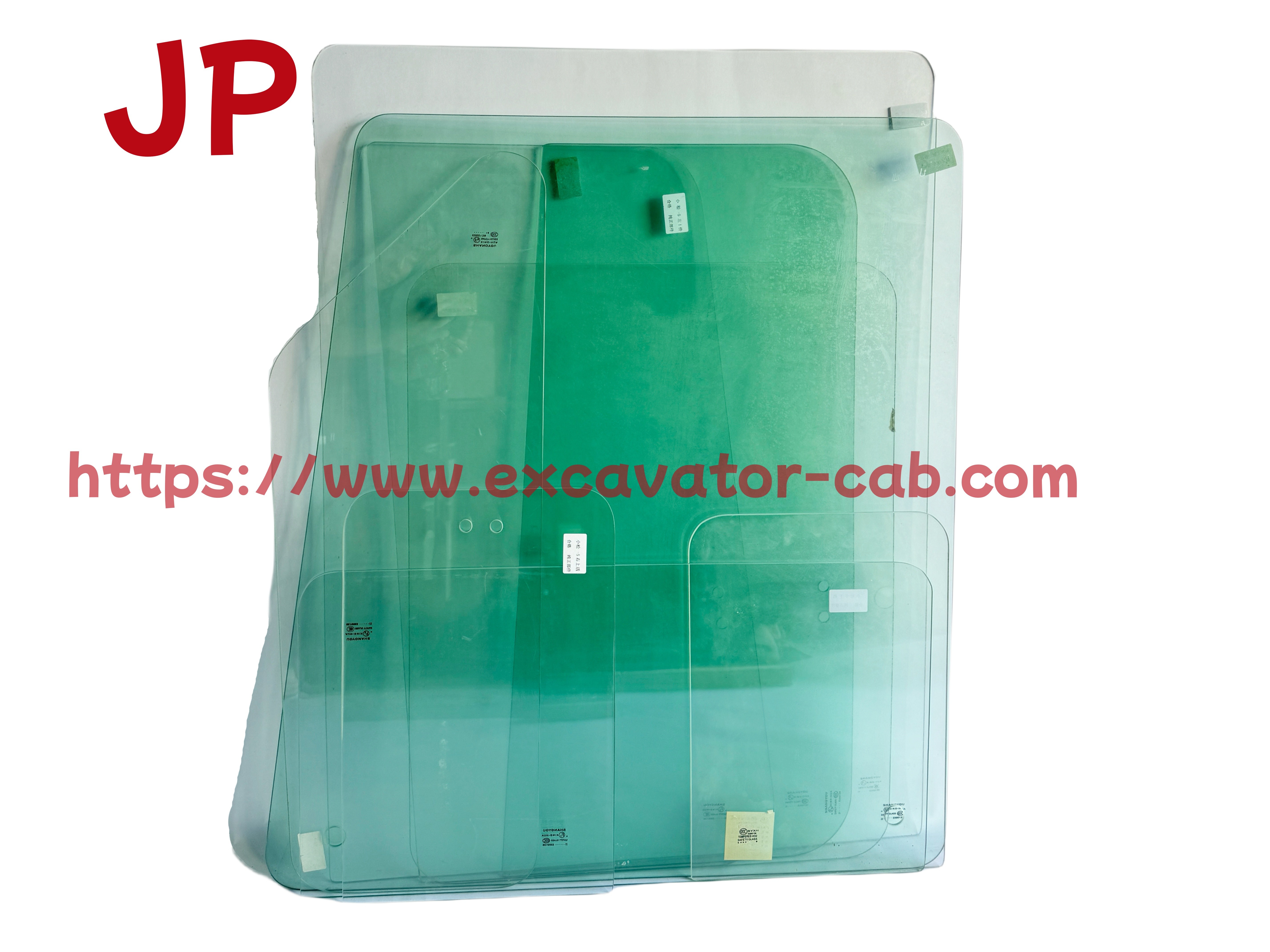Excavator Cab Full Glass For Komatsu PC200-5 PC60-6