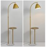 Coffee table floor light Nordic modern sofa side metal creative marble bedside