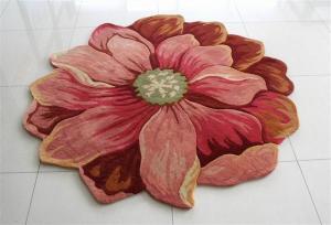 China Handmade Lucky Flower Acrylic Home Rug wholesale