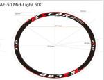 Black Color Cool Bike Stickers / Custom Bike Wheel Decals Various Size