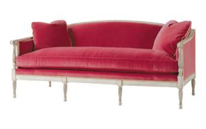China Red Color Hotel Room Sofa Apartment Fabric / Leather Simple Leisure Sofa wholesale