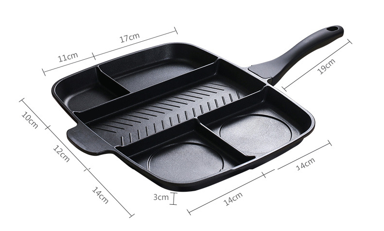 Korean Indoor And Outdoor Stovetop Grill Pan 5 In 1 With Handle