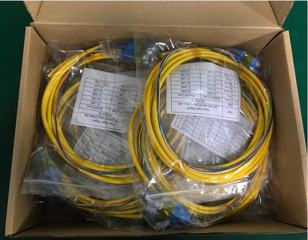 G657A SC APC Fiber Optic Pigtail