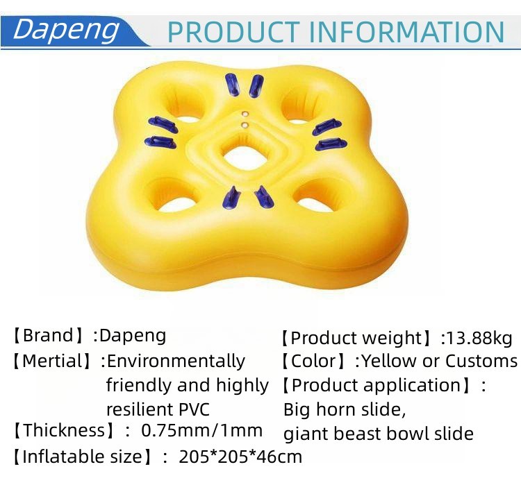 Inflatable Pool Ring Float Kayak Aqua Theme Water Park Big Horn Slide Equipment