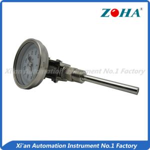 China Universal Mount Industrial Bimetal Thermometer / Mini Dial Faced Bimetal Thermometer wholesale