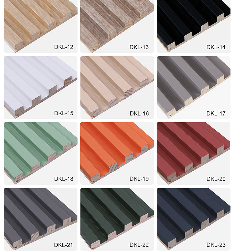 Insect Resistance WPC Grating Board WPC Fluted Wall Mould Proof