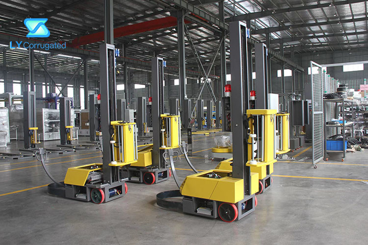 100KG Walking Wrapping Carton Packing Machine Shrink Stretch Film 2100mm High
