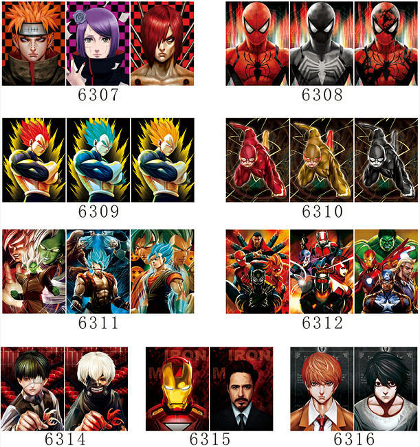50*70cm Anime 5D 3D Lenticular Poster For Advertising