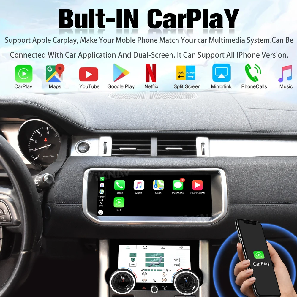 Android Touch Screen Car Radio For Range Rover Evoque L538 L551 2013-2017 Multimedia Player GPS Navigation Carplay