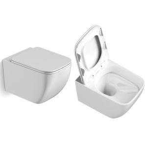 China Washdown P Trap Wall Hung Toilet Elongated With Concealed Cistern wholesale